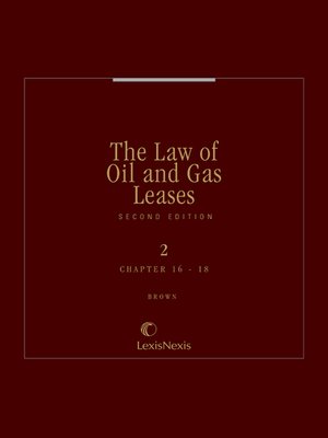 cover image of The Law of Oil and Gas Leases